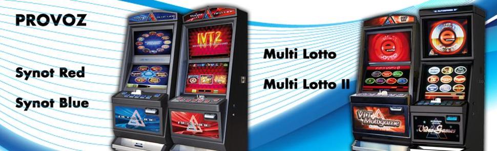 Provoz Synot Red, Synot Blue, Multilotto, Multilotto II